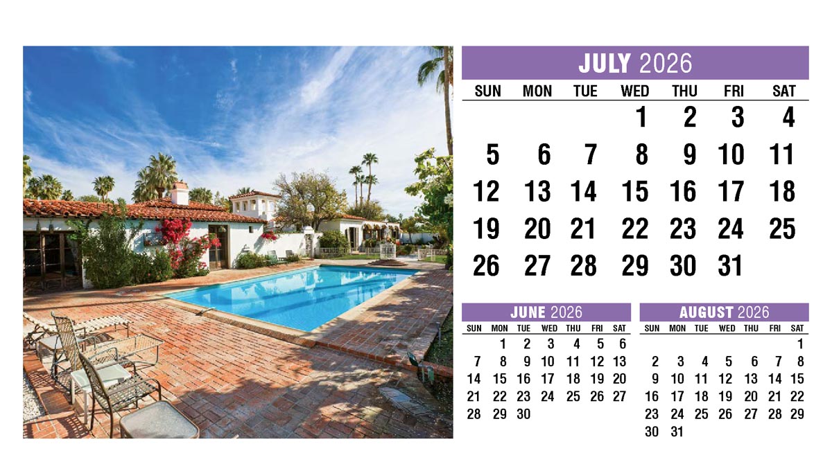 Galleria Homes Promotional Desk Calendar- 2026